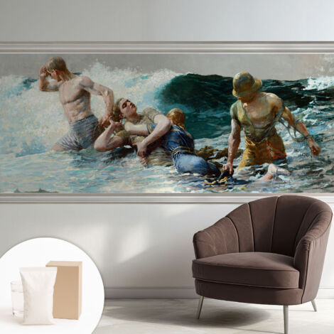 Carta Da Parati - Murale Alla Moda Decorazione - Camera Da Letto - Con Colla Gratuita combattimento navale 250x104 cm