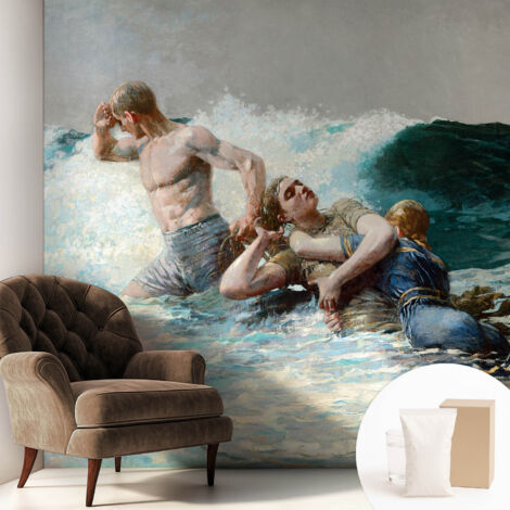 Carta Da Parati - Murale Alla Moda Decorazione - Camera Da Letto - Con Colla Gratuita combattimento navale 250x250 cm