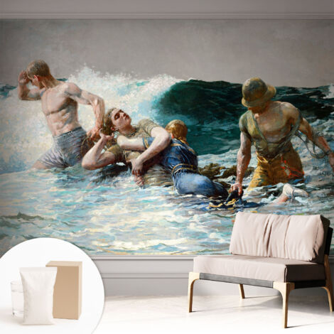 Carta Da Parati - Murale Alla Moda Decorazione - Camera Da Letto - Con Colla Gratuita combattimento navale 312x219 cm