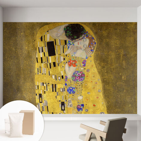 Carta Da Parati - Murale Alla Moda Decorazione - Camera Da Letto - Con Colla Gratuita coppia in stile Art Nouveau 152x104 cm