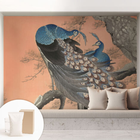 Carta Da Parati - Murale Alla Moda Decorazione - Camera Da Letto - Con Colla Gratuita Eleganza da pavone 208x146 cm