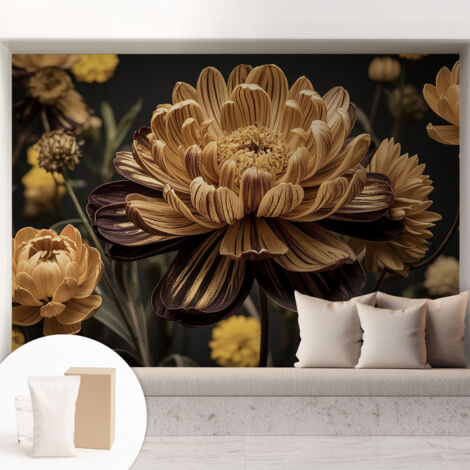 Carta Da Parati - Murale Alla Moda Decorazione - Camera Da Letto - Con Colla Gratuita Eleganza floreale 208x146 cm