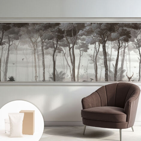 Carta Da Parati - Murale Alla Moda Decorazione - Camera Da Letto - Con Colla Gratuita magia della foresta 250x104 cm