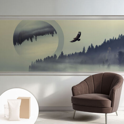 Carta Da Parati - Murale Alla Moda Decorazione - Camera Da Letto - Con Colla Gratuita Paesaggio forestale 250x104 cm