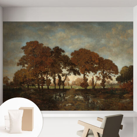 Carta Da Parati - Murale Alla Moda Decorazione - Camera Da Letto - Con Colla Gratuita Paesaggio idilliaco 152x104 cm