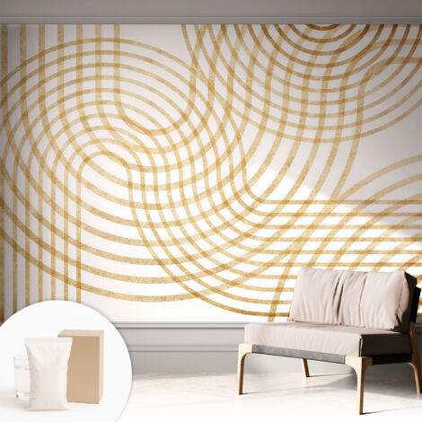 Carta Da Parati - Murale Alla Moda Decorazione - Camera Da Letto - Con Colla Gratuita Trame geometriche 312x219 cm