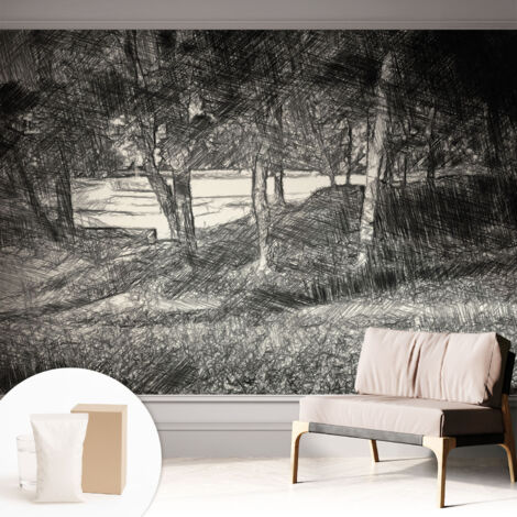 Carta Da Parati - Murale Alla Moda Decorazione - Camera Da Letto - Con Colla Gratuita Un paesaggio tranquillo 312x219 cm