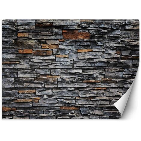 Carta Da Parati, Muro in pietra ottica mattone - 150x105