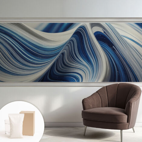 Carta Da Parati Non Tessuto - Con Colla Gratuita - Con Motivi Moderni - Design Elegante Per Pareti Astrazione armonica 250x104 cm
