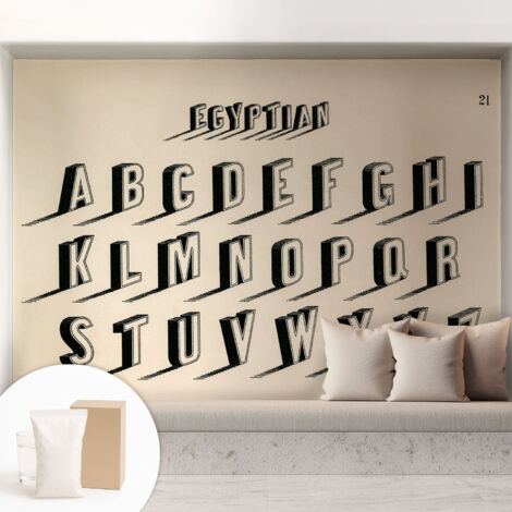 Carta Da Parati Non Tessuto - Con Colla Gratuita - Con Motivi Moderni - Design Elegante Per Pareti Atmosfera vintage 208x146 cm