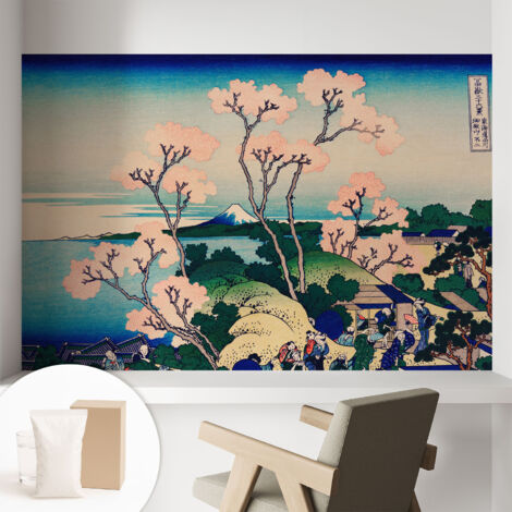 Carta Da Parati Non Tessuto - Con Colla Gratuita - Con Motivi Moderni - Design Elegante Per Pareti Ciliegi in fiore 104x70 cm