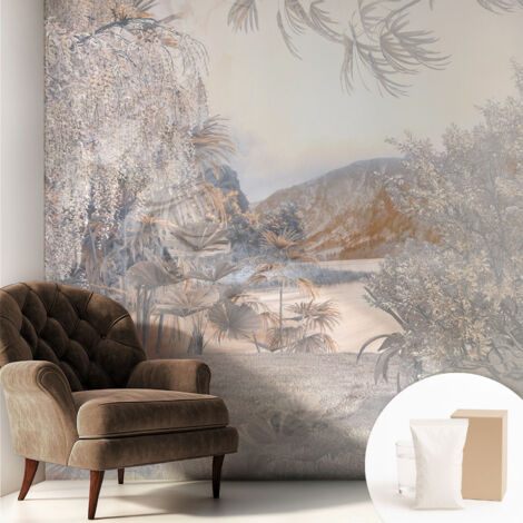 Carta Da Parati Non Tessuto - Con Colla Gratuita - Con Motivi Moderni - Design Elegante Per Pareti La natura della sottigliezza 250x250 cm