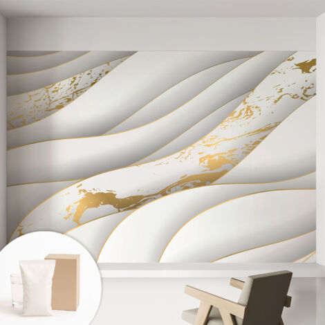 Carta Da Parati Non Tessuto - Con Colla Gratuita - Con Motivi Moderni - Design Elegante Per Pareti Modelli dinamici 152x104 cm