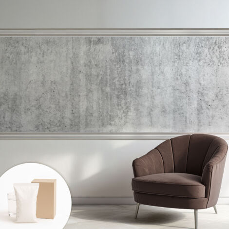 Carta Da Parati Non Tessuto - Con Colla Gratuita - Con Motivi Moderni - Design Elegante Per Pareti Muro in cemento 250x104 cm