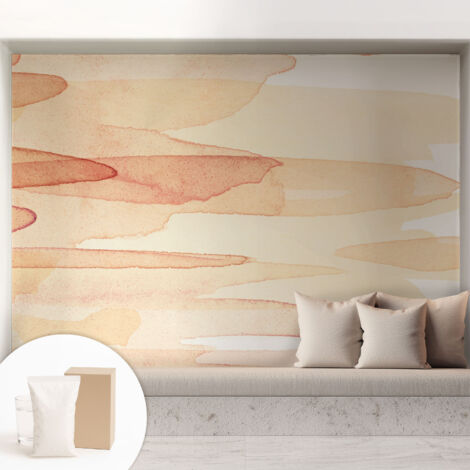 Carta Da Parati Non Tessuto - Con Colla Gratuita - Con Motivi Moderni - Design Elegante Per Pareti Pennellate pastello 208x146 cm
