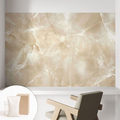 Carta Da Parati Non Tessuto - Con Colla Gratuita - Con Motivi Moderni - Design Elegante Per Pareti Pietra naturale 104x70 cm