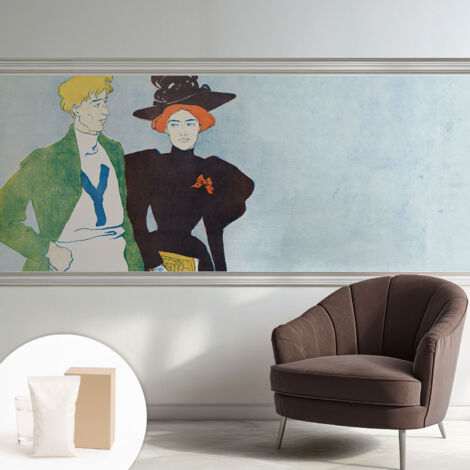 Carta Da Parati Non Tessuto - Con Colla Gratuita - Con Motivi Moderni - Design Elegante Per Pareti Stile retrò 250x104 cm