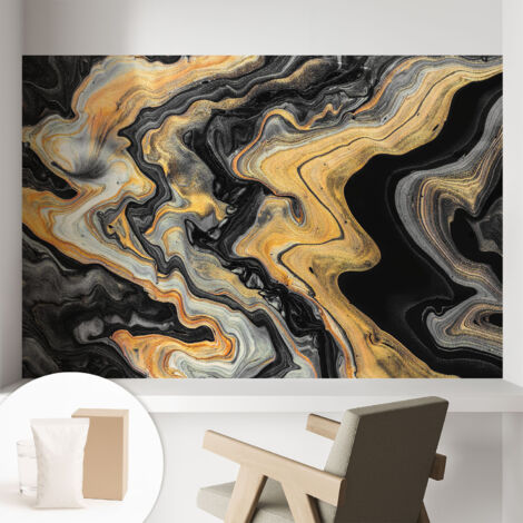 Carta Da Parati Non Tessuto - Con Colla Inclusa per Camera da Letto - Facile da Applica - Motivo decorativo Caleidoscopio di linee 104x70 cm