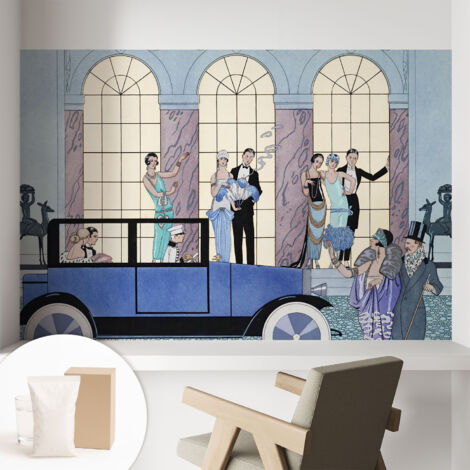 Carta Da Parati - Non Tessuto - Con Colla Inclusa - Per Interni - Ecologica - Con Ingresso - Soggiorno Art déco 104x70 cm