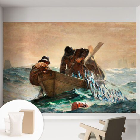 Carta Da Parati - Non Tessuto - Con Colla Inclusa - Per Interni - Ecologica - Con Ingresso - Soggiorno Avventura in mare 152x104 cm