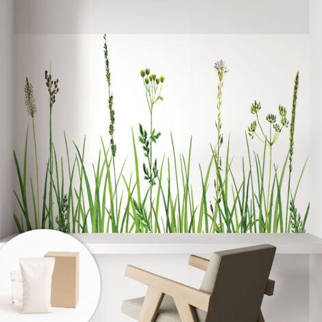 Carta Da Parati - Non Tessuto - Con Colla Inclusa - Per Interni - Ecologica - Con Ingresso - Soggiorno Flora delicata 104x70 cm