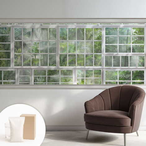 Carta Da Parati - Non Tessuto - Con Colla Inclusa - Per Interni - Ecologica - Con Ingresso - Soggiorno Foresta verde 250x104 cm