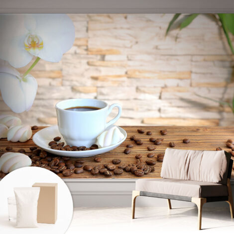 Carta Da Parati - Non Tessuto - Con Colla Inclusa - Per Interni - Ecologica - Con Ingresso - Soggiorno Relax floreale 312x219 cm