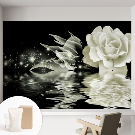 Carta Da Parati - Non Tessuto - Con Colla Inclusa - Per Interni - Ecologica - Con Ingresso - Soggiorno rosa luminosa 152x104 cm