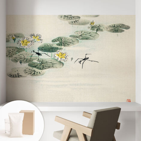 Carta Da Parati Non Tessuto - Decorazione Da Muro - Traspirante - Con Motivo - Per Camera Da Letto Cucina Acqua calma 104x70 cm