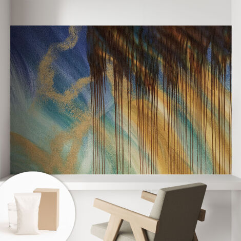 Carta Da Parati Non Tessuto - Decorazione Da Muro - Traspirante - Con Motivo - Per Camera Da Letto Cucina Composizione astratta 104x70 cm