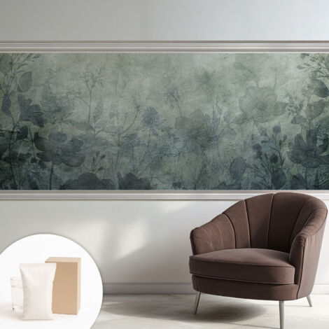Carta Da Parati Non Tessuto - Decorazione Da Muro - Traspirante - Con Motivo - Per Camera Da Letto Cucina Eleganza vegetale 250x104 cm