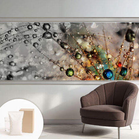 Carta Da Parati Non Tessuto - Decorazione Da Muro - Traspirante - Con Motivo - Per Camera Da Letto Cucina Io metto gioielli di rugiada 250x104 cm