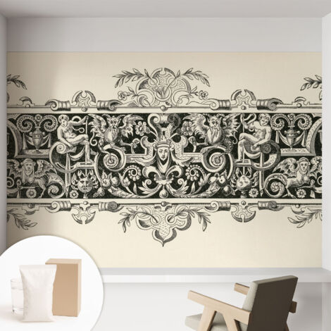 Carta Da Parati Non Tessuto - Decorazione Da Muro - Traspirante - Con Motivo - Per Camera Da Letto Cucina Motivi mitologici 152x104 cm