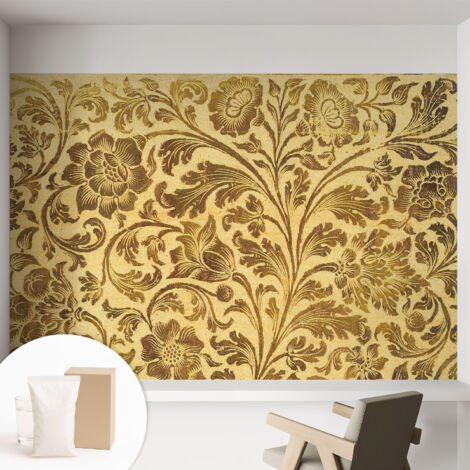 Carta Da Parati Non Tessuto - Decorazione Da Muro - Traspirante - Con Motivo - Per Camera Da Letto Cucina Motivo floreale 152x104 cm