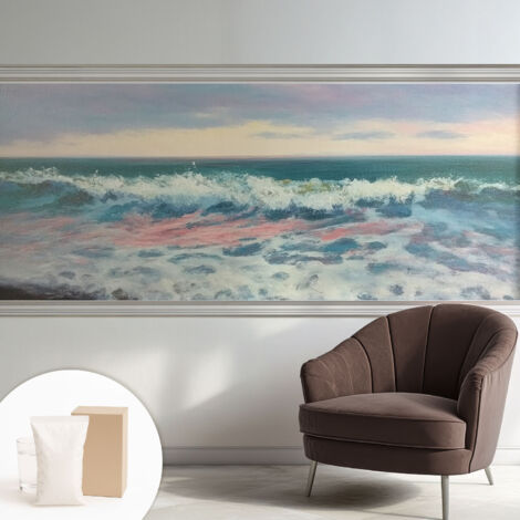 Carta Da Parati Non Tessuto - Decorazione Da Muro - Traspirante - Con Motivo - Per Camera Da Letto Cucina Paesaggio marino 250x104 cm