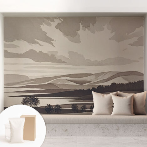 Carta Da Parati Non Tessuto - Decorazione Da Muro - Traspirante - Con Motivo - Per Camera Da Letto Cucina Un paesaggio tranquillo 208x146 cm