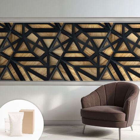 Carta Da Parati Non Tessuto - Di Alta Qualità Per Il Soggiorno La Cucina - Tendenze Moderne - Vlies Ecologico Connessione geometrica 250x104 cm