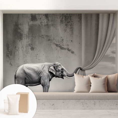 Carta Da Parati Non Tessuto - Di Alta Qualità Per Il Soggiorno La Cucina - Tendenze Moderne - Vlies Ecologico elefante surrealista 208x146 cm
