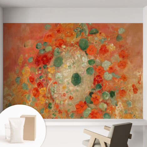 Carta Da Parati Non Tessuto - Di Alta Qualità Per Il Soggiorno La Cucina - Tendenze Moderne - Vlies Ecologico Fiori astratti 152x104 cm