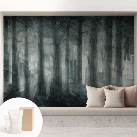 Carta Da Parati Non Tessuto - Di Alta Qualità Per Il Soggiorno La Cucina - Tendenze Moderne - Vlies Ecologico Foresta misteriosa 208x146 cm