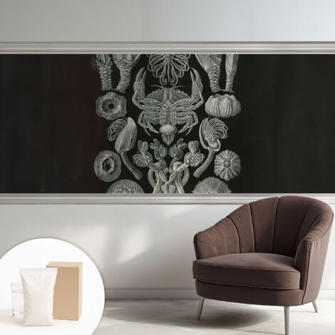 Carta Da Parati Non Tessuto - Di Alta Qualità Per Il Soggiorno La Cucina - Tendenze Moderne - Vlies Ecologico Forme sottomarine 250x104 cm