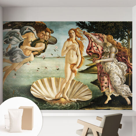 Carta Da Parati Non Tessuto - Di Alta Qualità Per Il Soggiorno La Cucina - Tendenze Moderne - Vlies Ecologico La nascita di Venere 152x104 cm