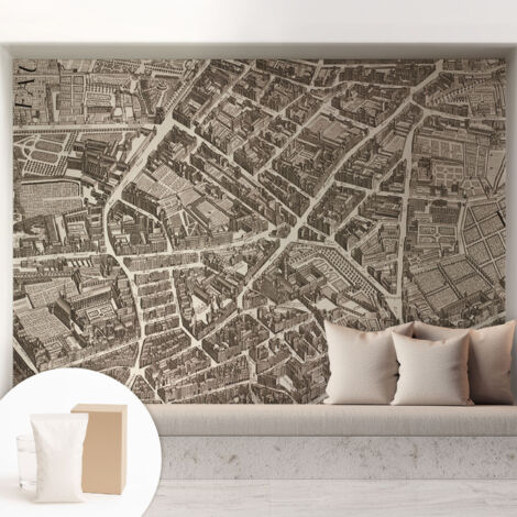 Carta Da Parati Non Tessuto - Di Alta Qualità Per Il Soggiorno La Cucina - Tendenze Moderne - Vlies Ecologico Labirinto urbano 208x146 cm