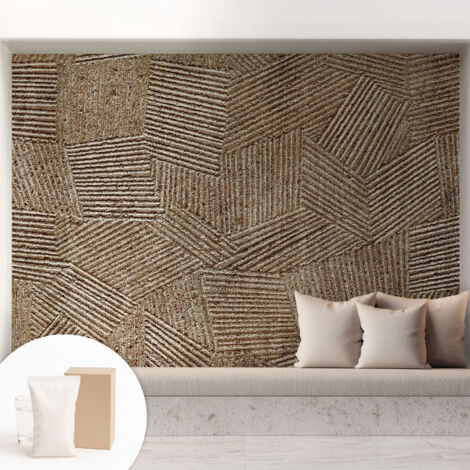Carta Da Parati Non Tessuto - Di Alta Qualità Per Il Soggiorno La Cucina - Tendenze Moderne - Vlies Ecologico Linee strutturali 208x146 cm