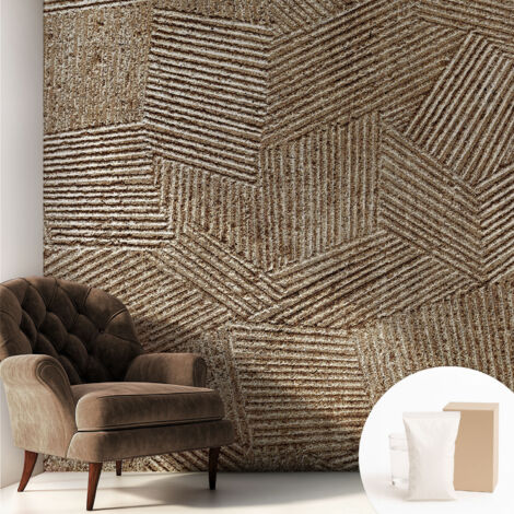 Carta Da Parati Non Tessuto - Di Alta Qualità Per Il Soggiorno La Cucina - Tendenze Moderne - Vlies Ecologico Linee strutturali 250x250 cm