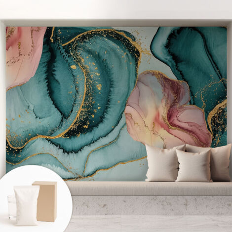 Carta Da Parati Non Tessuto - Di Alta Qualità Per Il Soggiorno La Cucina - Tendenze Moderne - Vlies Ecologico Onde artistiche 208x146 cm