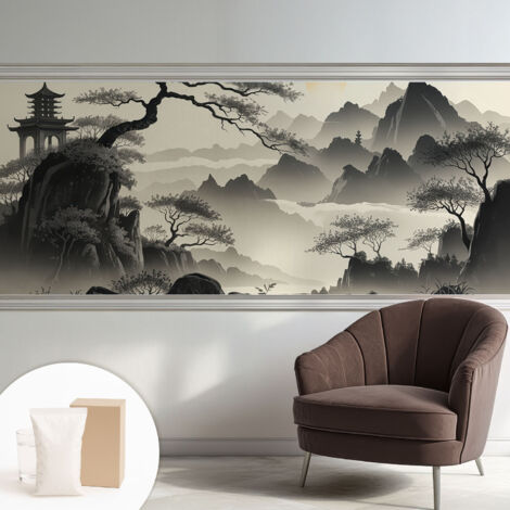 Carta Da Parati Non Tessuto - Di Alta Qualità Per Il Soggiorno La Cucina - Tendenze Moderne - Vlies Ecologico Paesaggio orientale 250x104 cm