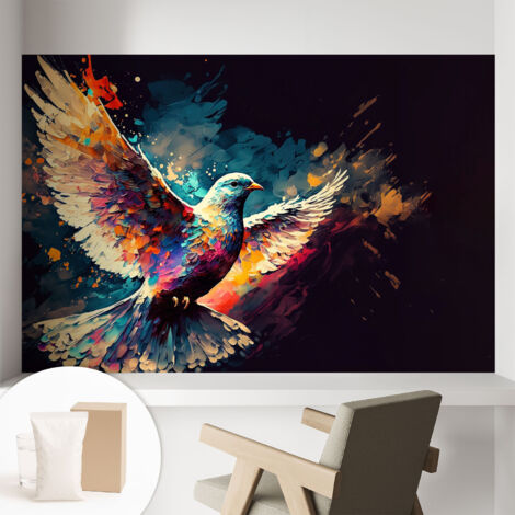 Carta Da Parati Non Tessuto - Di Alta Qualità Per Il Soggiorno La Cucina - Tendenze Moderne - Vlies Ecologico Uccello colorato 104x70 cm
