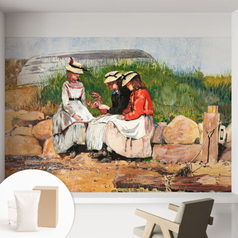 Carta Da Parati Non Tessuto - Di Alta Qualità Per Il Soggiorno La Cucina - Tendenze Moderne - Vlies Ecologico Vacanze estive 152x104 cm