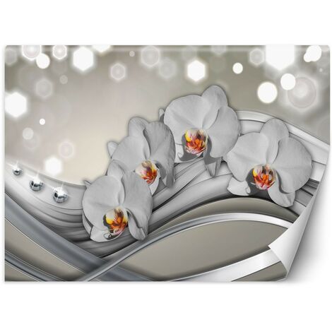 Carta Da Parati, Orchidee e onde - 150x105